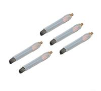 5 cepillos de soldadura M6 para limpieza de cuentas de costura de soldadura/cabezales de cepillo conductores de fibra de carbono con funda de silicona/longitud de cerdas de 80 mm para máquina pulidora