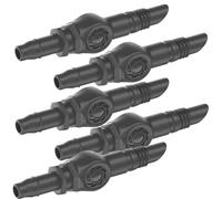 5 conectores de 4,6 mm 3/16" para el sistema Gardena Micro Drip que conecta el tubo de instalación #06