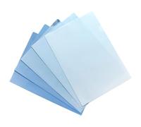 5 cubiertas de papel transparente para archivos, cubiertas abiertas en la parte superior y lateral, carpeta Ducoment para protectores de página de presentación de informes y proyectos