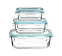5 five simply smart 3 cajitas rectangulares de cristal