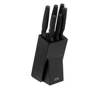 5five Bloque de 6 cuchillas Simply Smart Negro