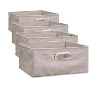 5 five simply smart 5five - cesta de tela mix n modul 31x15cm beige jaspeado (Paquete de 4)