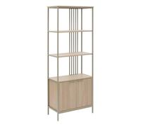 5 five simply smart 5five - estantería Duna Rectangular de 35 x 68,4 cm, con 2 Puertas, Color Beige