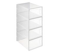 5 five simply smart 5five - Juego de 4 Cajas de plástico para Guardar Zapatos m