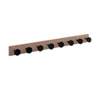 5 five simply smart 5five - percha de pino, 8 cabezas, negra