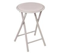 5 Five Simply Smart 5five - Taburete Plegable de Apoyo Beige - D 30 x 45 cm, Compacto y Ligero, para casa, Cocina, Oficina