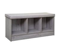 5 five simply smart Banco de Madera 3 Compartimentos conglomerado Color Gris, Antiguo, cm