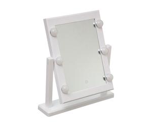 5 five simply smart espejo led de sobremesa giratorio hollywood de 40