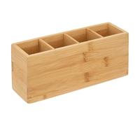 5five Organizador de bambú de 4 compartimentos