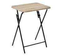 5 five simply smart Mobea - Mesa Plegable de Madera, Color Gris