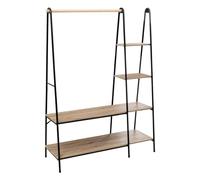 5 five simply smart Perchero Jano con estantes de metal y madera