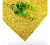 5 hojas/bolsa 2MM de espesor 20 * 30cm con polvo dorado brillo papel de esponja brillante papel de espuma hecho a mano sin pegamento-oro