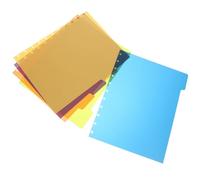 5 Hojas Divisores de Índice de Carpeta PP para Documentos y Binder | Carchivo Ingeniox A4, Acabado Pp, Uso Escolar y Oficina, Apariencia Organizada, Tacto Cómodo