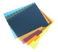 5 Hojas Separadores de Bloc de Notas PP 8,5 Pulgadas con Pestañas | Sistema Notas con Separadores de Pestañas Encuadernados en Disco, Carchivo Ingeniox A4