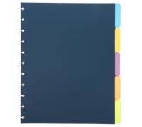 5 Hojas Separadores de Cuaderno con Pestañas, PP Esmerilado, Tamaño | Carchivo Ingeniox A4, Divisores Encuadernados en Disco, Oficina y Hogar, Navegación Fácil, Tacto Cómodo