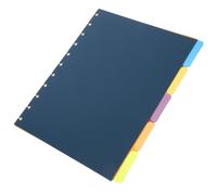 5 Hojas Separadores de Pestañas para Cuadernos, Divisores PP de 8,5 | Carchivo Ingeniox A4, Marcadores de Bloc de Notas, Oficina y Escuela, Navegación Fácil, Tacto Cómodo