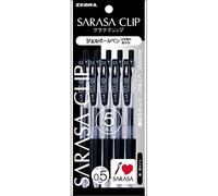 Zebra Pen Bolígrafo de gel Sarasa P-JJ15-BK5 con clip 0,5 mm Negro 5 unidades (importación Japón)