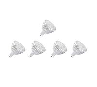 5 pieza MR16 GU5.3 LED Lámpara 4W 300 lúmenes 3000K blanco cálido equivalente a para focos de 30W halógeno led lámpara LED bombilla Energía Bombilla AC/DC 12V (Blanco Cálido)