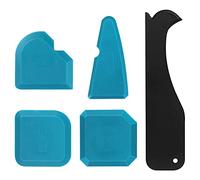 5 Piezas Aplicador Silicona, XCOZU Sellador de Silicona Rasqueta Silicona Kit, Herramienta Juntas Silicona Calafateo Silicona Rascador Lechada para la Cocina del Cuarto de Baño