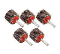 5 Piezas Cabezal de Lijado de Aletas 30mm Vástago para Metal | Láminas Abrasivas, Forma Cilíndrica, Lijado Preciso, para Madera y Tubos, Uso en Preparación