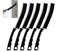 5 Piezas Cepillo Limpieza Hogar,Cepillo de Limpieza,Cepillo Juntas Limpieza Hogar,Cepillo Limpieza Baño,para Uso en lavabos,Cabinas de Ducha,Alféizares de Ventanas y Encimeras de Cocina, etc.Negro