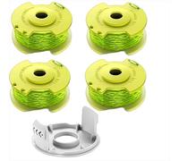 5 piezas de bobinas de repuesto para desbrozadora Ryobi ONE+ 18V/24V/40V - Modelo actualizado con cable de 3,4 m (Ø 2,0 mm) - Incluye 4 bobinas + 1 tapa de carrete