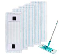 5 Piezas de mopa para Leifheit Twist M Ergo Micro Duo - 2 Tipos de Sistema de Microfibra Funda de Repuesto Compatible con Leifheit, absorción de Agua eficiente Fuerte descontaminación