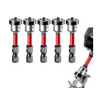 5 piezas de puntas para paneles de yeso con tope de profundidad, puntas magnéticas PH2 para tornillos de construcción rápida en placas de yeso, vástago hexagonal de 1/4 pulgadas, puntas de cartón-yeso