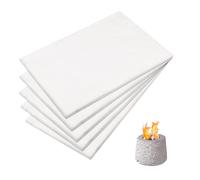 5 Piezas Lana Ceramica Chimenea Bioetanol, 30x20cm Esponja de Lana Cerámica Reemplazo Aislamiento de Fibra Cerámica para Fogatas de Mesa para Prolongar el Tiempo de Combustión