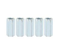 5 piezas M12 * 40 Tuerca de Varilla Larga Tuerca Hexagonal Espiral de Zinc Tuerca Hexagonal Separador Sujeciones Roscadas Separador Tornillo Alambre Varilla de Conexión Tapa de Conexión(#02),tuerca
