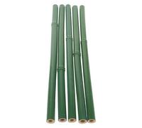 5 Piezas Palo de Bambú Artificial Decorativo de Plástico | Aspecto Realista Textura Detallada, Sistema Encajable, para Jardineros, Terrazas, Balcones y Fondos