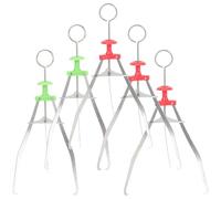 5 Piezas Pinza Anti-escaldaduras de Acero Inoxidable | Agarre Multiángulo, Mango Cómodo, para Bandejas y Cestas de Vapor, Uso Doméstico y Restaurante Color Aleatorio