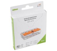 5 Polo Bloque Terminal/Empalme Conector Naranja Cierre Palanca 4Mm 450V 32A 8