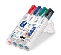 5 rotuladores para pizarra Staedtler® 351 B WP4 Lumocolor®, marca STAEDTLER. Caja con 4 colores