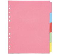 5 separadores de folios para archivador Q-Connect tamaño A4