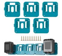 5 soportes de batería compatibles con Makita, soportes de base de batería con tornillos, soportes de batería para batería de litio de 18 V BL1860, BL1850, BL1840, BL1830