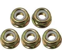 5 tuercas universales de rosca izquierda M10 x 1.25 pulgadas de repuesto para desbrozadora de cuerdas, cortador de cepillo, cabezal de engranaje, accesorios de caja de cuchilla