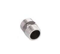 5 uds 1/8 1/4 3/8 1/2 3/4 Unión de pezón hexagonal de rosca macho acoplador de conector de instalación de tuberías de acero inoxidable 304 adaptador de rosca de aire de aceite de agua