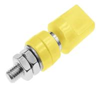 5 uds 50-100A tuerca de poste de unión de latón con tapas M6/M8/M10 conector de enchufe Banana de 4MM for circuito de corriente grande(YELLOW,M8 70A)