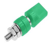 5 uds 50-100A tuerca de poste de unión de latón con tapas M6/M8/M10 conector de enchufe Banana de 4MM for circuito de corriente grande(Green,M6 50A)