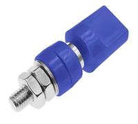 5 uds 50-100A tuerca de poste de unión de latón con tapas M6/M8/M10 conector de enchufe Banana de 4MM for circuito de corriente grande(Blue,M8 70A)