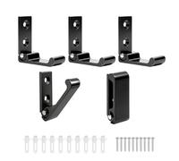 5 uds. Ganchos de pared plegables negros 90° ganchos de aluminio plegables ganchos de pared para atornillar para baño pasillo cocina caravana abrigo sombrero toalla llaves bolsas