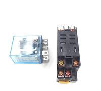 5 uds HH62P HHC68A-2Z electrónico Micro Mini relé electromagnético 10A 8PIN bobina DPDT con Base de enchufe DC12V 24V AC110 220V(DC 24V)