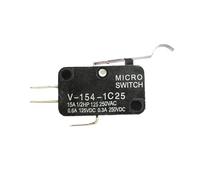 5 uds interruptor de límite de carrera microinterruptor V-151-1C25 V-152-1C25 V-153-1C25 V-154-1C25 V-155-1C25 V-156-1C25 interruptor de mango largo de rodillo(V-154-1C25)