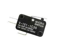 5 uds interruptor de límite de carrera microinterruptor V-151-1C25 V-152-1C25 V-153-1C25 V-154-1C25 V-155-1C25 V-156-1C25 interruptor de mango largo de rodillo(V-151-1C25)