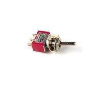 5 uds interruptor de palanca en miniatura unipolar doble tiro ON-OFF-ON/ON-ON 120VAC 6A 1/4 pulgadas montaje MTS-102 103 202 203(MTS-102)