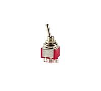 5 uds interruptor de palanca en miniatura unipolar doble tiro ON-OFF-ON/ON-ON 120VAC 6A 1/4 pulgadas montaje MTS-102 103 202 203(MTS-202)