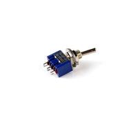 5 uds interruptor de palanca en miniatura unipolar doble tiro ON-OFF-ON/ON-ON 120VAC 6A 1/4 pulgadas montaje MTS-102 103 202 203(MTS-103)