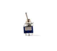 5 uds interruptor de palanca en miniatura unipolar doble tiro ON-OFF-ON/ON-ON 120VAC 6A 1/4 pulgadas montaje MTS-102 103 202 203(MTS-203)