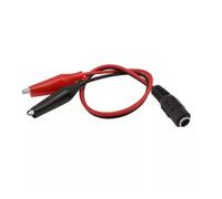 5 unids/lote,5x2,1mm a 2x enchufe macho de alimentación/conector hembra pinzas cocodrilo abrazaderas cables conductores prueba conector Cable